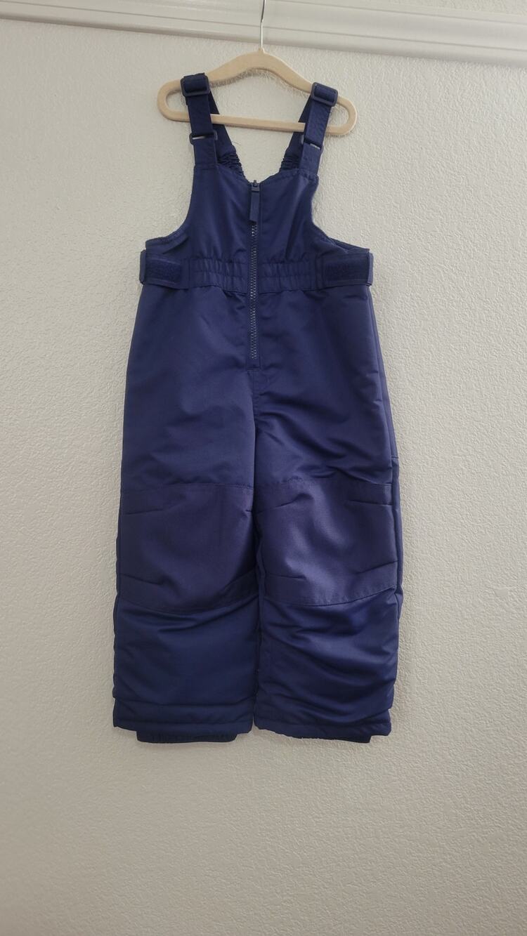 Cat & Jack Toddler Snow Bib Overalls 2T Navy Blue Insulated Ski Snow Pants